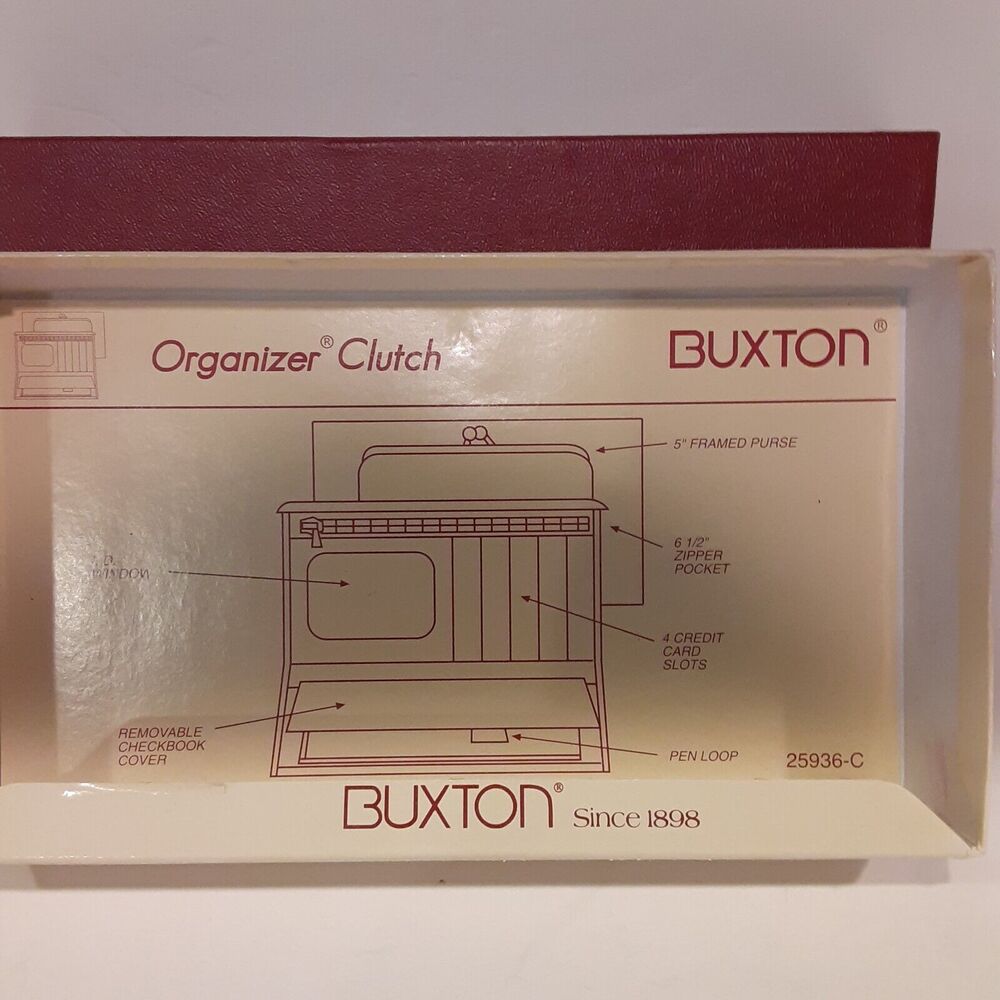 Vintage Buxton Leather Wallet New Leather Whiskey Classic - Picture 3 of 11